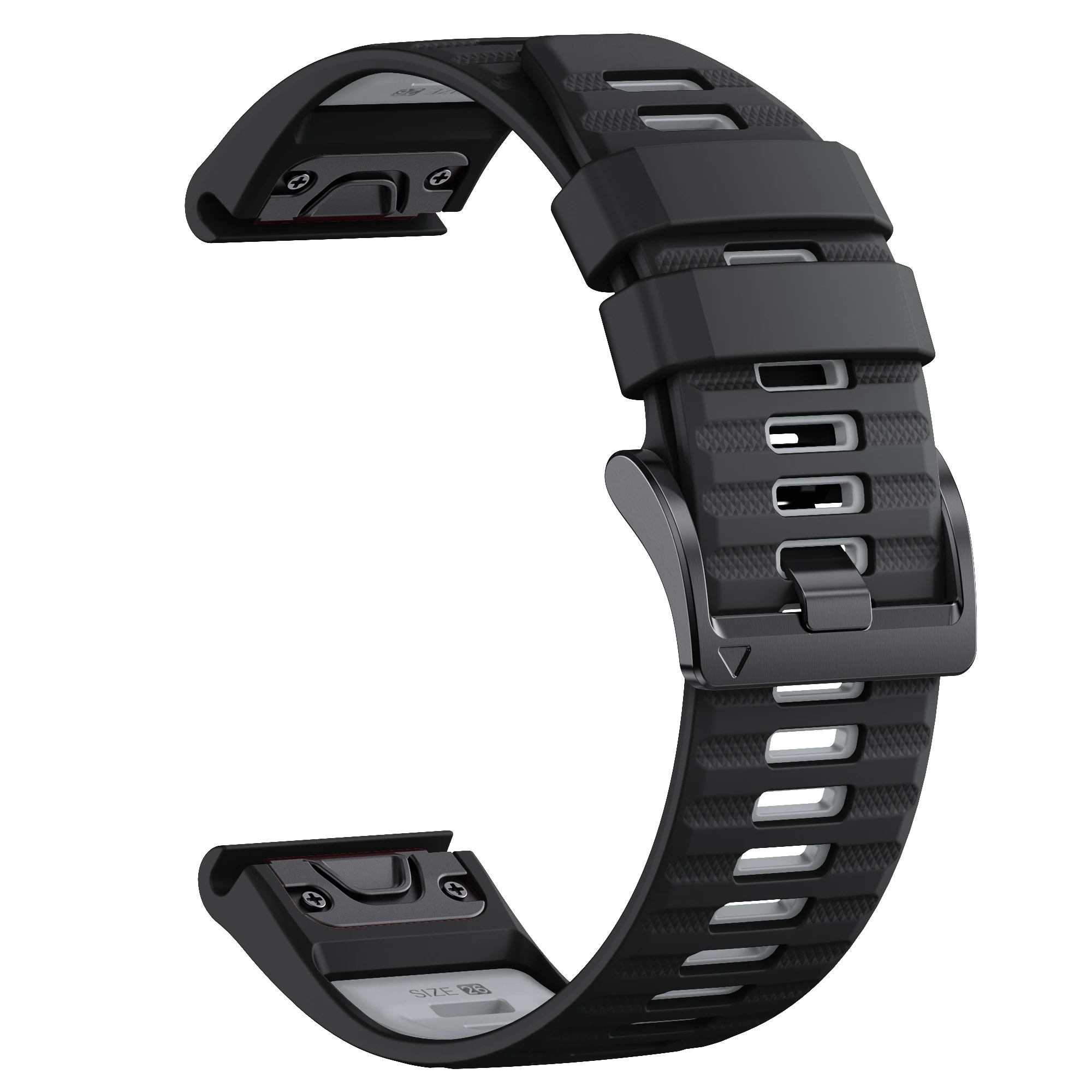 Garmin Fenix 6 7 8 Two-Tone Silicone Watch Band 7 Garmin Fenix 6 7 8 Two-Tone Silicone Watch Band - Image 7
