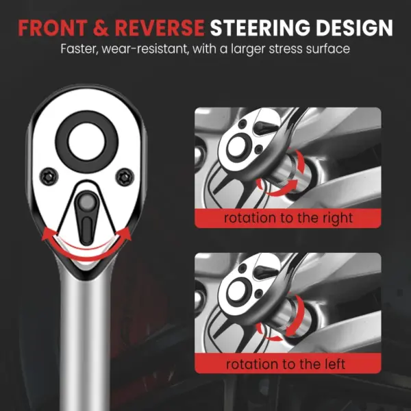 12PCS Multifunctional Ratchet Socket Wrench Set - Image 5