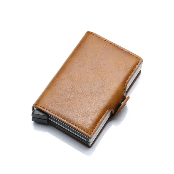 RFID Blocking Leather Wallet with Card Holder - Image 4