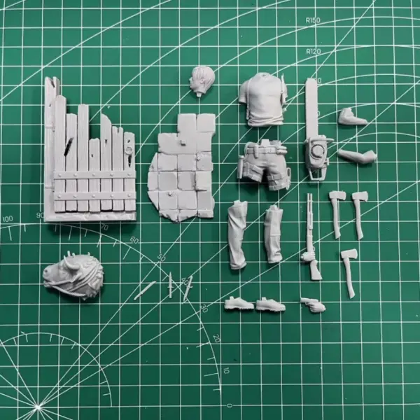 1/20 Scale Resin Knight Model Kit Unassembled - Image 4