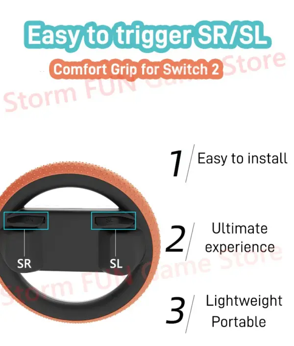 Switch Joy Con Racing Wheel Set for Mario Kart - Image 5