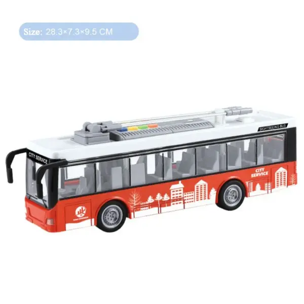 Large Inertia Double-Layer Sightseeing Bus Toy for Boys - Image 10