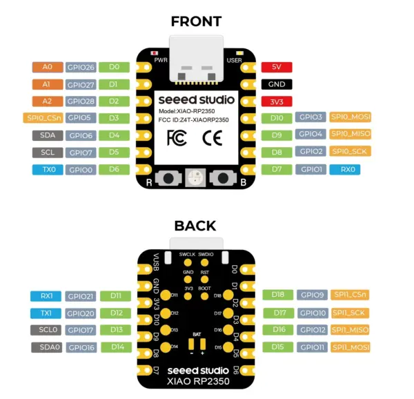 RP2350 XIAO Microcontroller Board for Raspberry Pi - Image 3