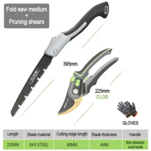 AIRAJ Garden Pruning Shears Ratchet Tool Set 14 Sd6dce3d9b8c2439a8025ddb975176ccb4