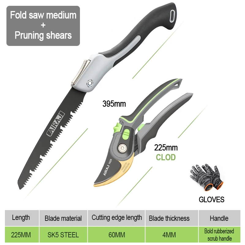 AIRAJ Garden Pruning Shears Ratchet Tool Set 5 AIRAJ Garden Pruning Shears Ratchet Tool Set - Image 5