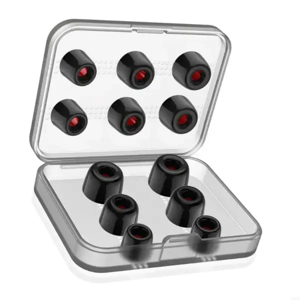 Memory Foam Ear Tips for Earbuds - 3 Pairs Set - Image 3