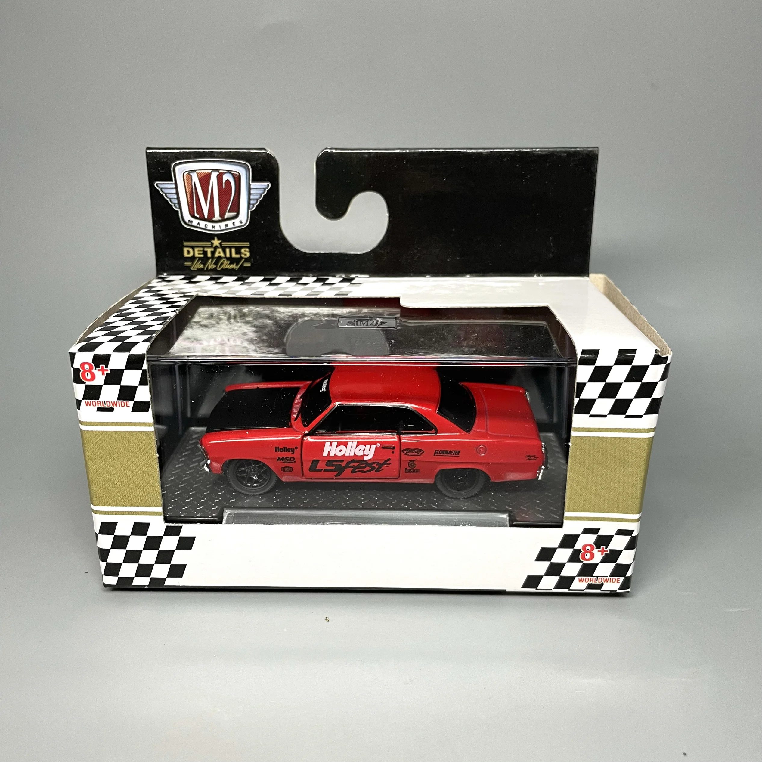 Red Vintage Car Model with Openable Doors 7 Red Vintage Car Model with Openable Doors - Image 7