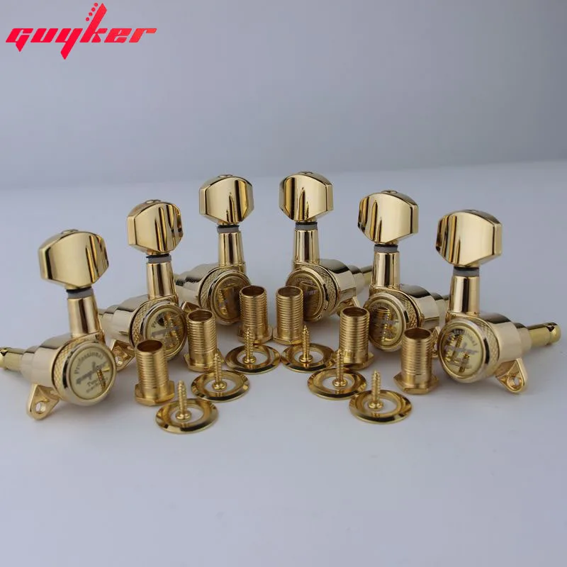 GUYKER Gold Guitar Machine Heads Set 1:18 Ratio 3 GUYKER Gold Guitar Machine Heads Set 1:18 Ratio - Image 3