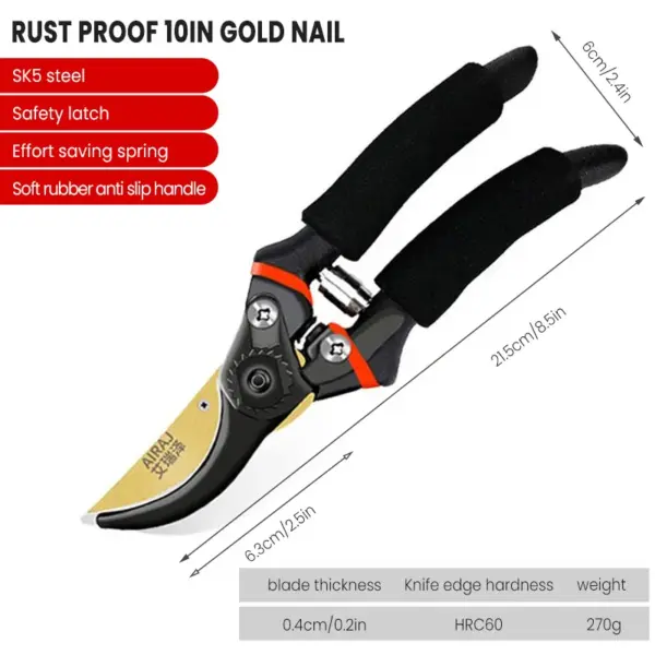 Heavy Duty Stainless Steel Pruning Shears - Image 9