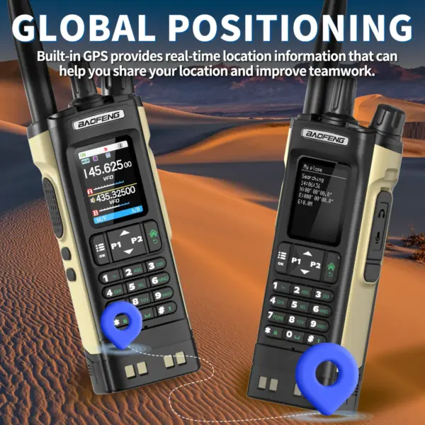 BAOFENG UV-32 GPS Walkie Talkie 10W Bluetooth - Image 6