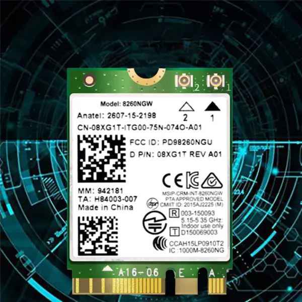 8260NGW WiFi & Bluetooth Card for M.2 Devices - Image 6