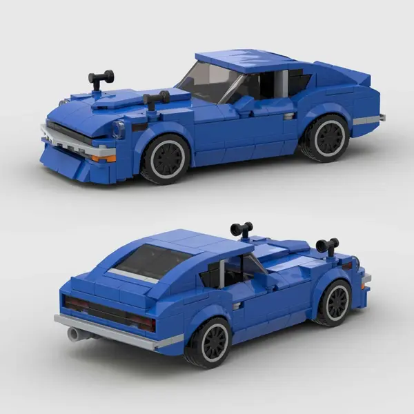 Stylized Building Block Toy Car - Image 3