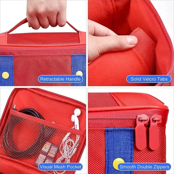 Large Nintendo Switch 2 Storage Case with Mario Design - Image 3