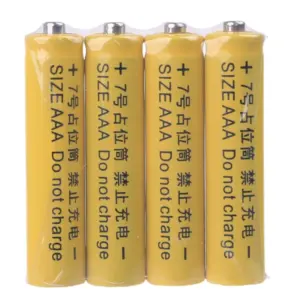 4-Pack AA AAA Dummy Battery Placeholder Cylinders 21 Sd85d7aa7474e43a4aee2a97479c54d28q