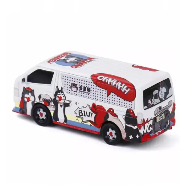 1/64 Scale Alloy 2010 Hiace MPV Model Van - Image 4