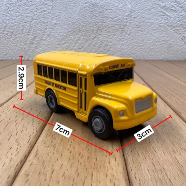 Alloy School Bus Model 7cm Static Display - Image 4