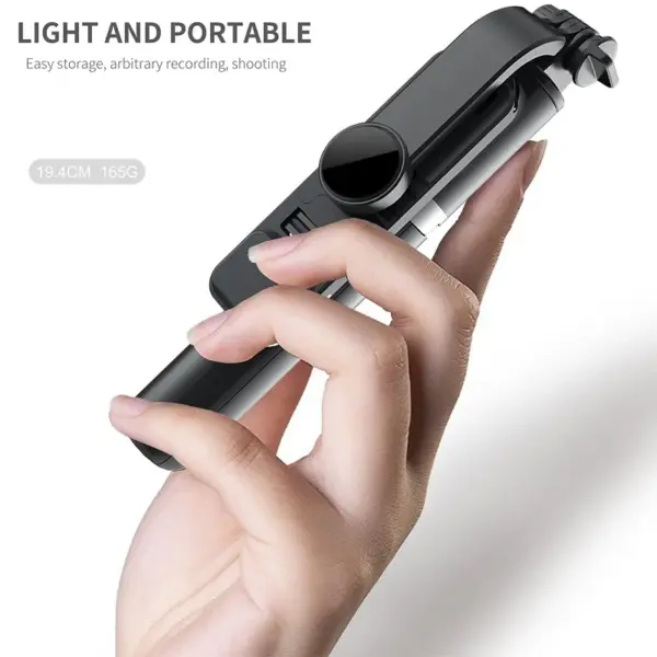 Wireless Bluetooth Selfie Stick Tripod with Light - Image 5