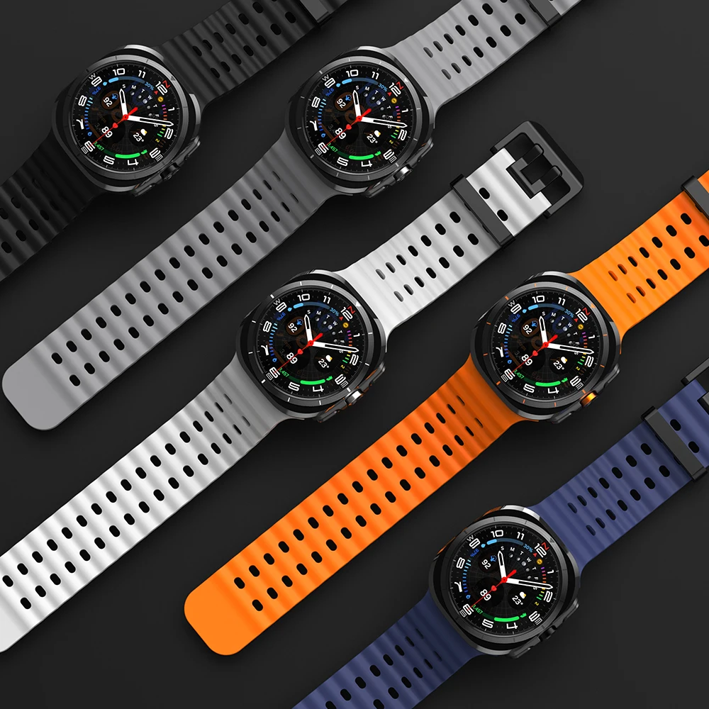 No Gaps Silicone Strap for Galaxy Watch Ultra 47mm 5 No Gaps Silicone Strap for Galaxy Watch Ultra 47mm - Image 5