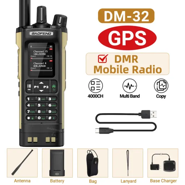 BAOFENG DM-32 DMR Walkie Talkie with GPS - Image 8