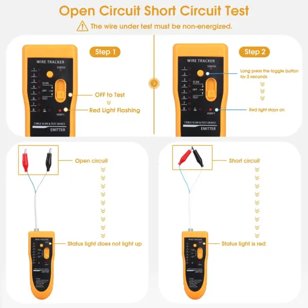 Network Cable Tester LAN LAN Ethernet and Phone Line - Image 5