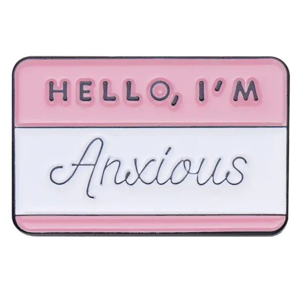 Hello I'm Enamel Pins Custom Brooches Stack - Image 15