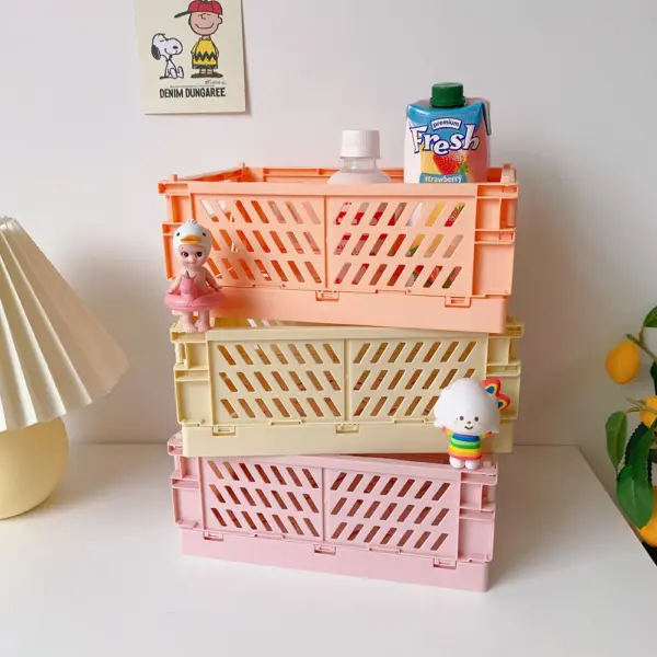 Foldable Storage Crate for Home Organization - Image 3