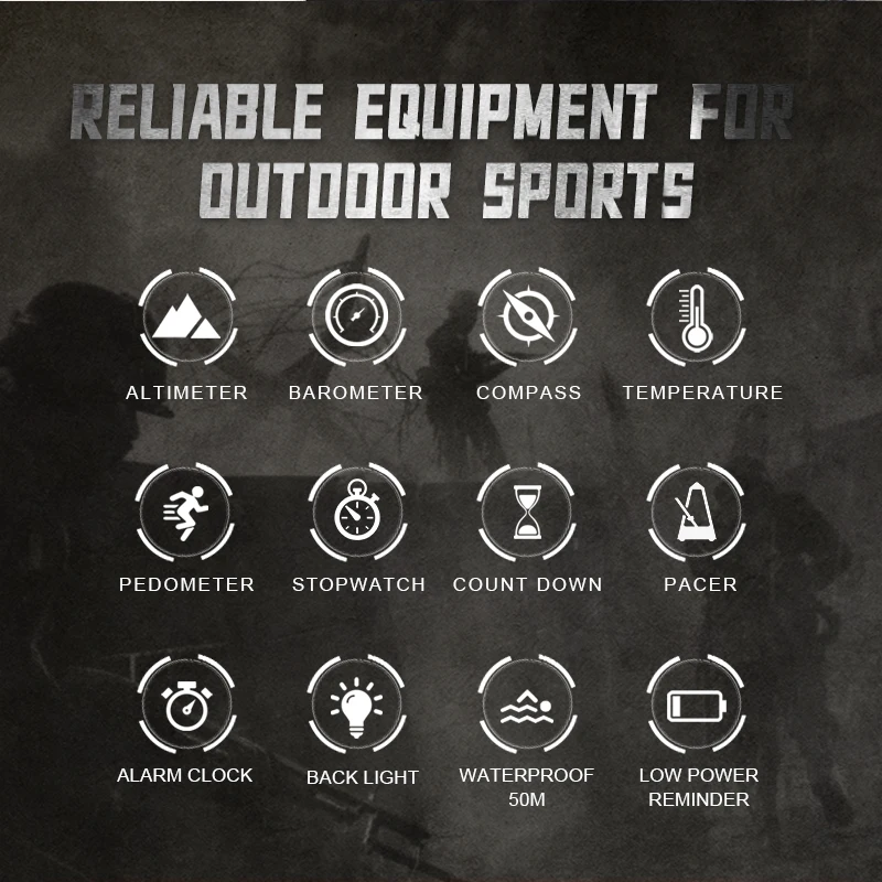 North Edge Apache-46 Digital Outdoor Watch 3 North Edge Apache-46 Digital Outdoor Watch - Image 3