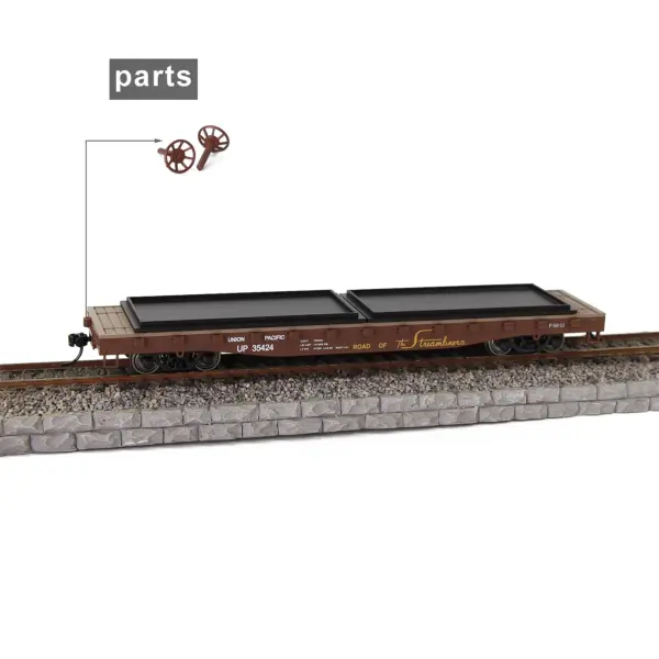 Evemodel HO Scale 52ft Flat Car C8741 - Image 12