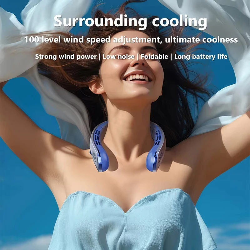 Xiaomi 8000mAh Bladeless Neck Fan USB Portable 4 Xiaomi 8000mAh Bladeless Neck Fan USB Portable - Image 4