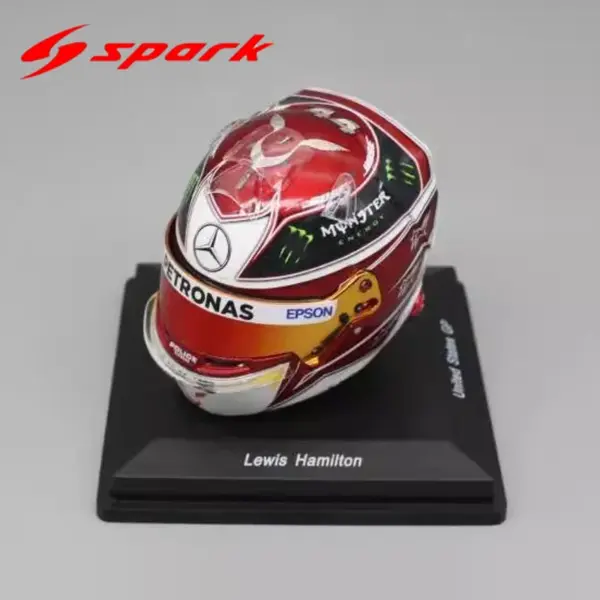 Hamilton F1 Champion Edition Helmet Miniature Model W10 - Image 9