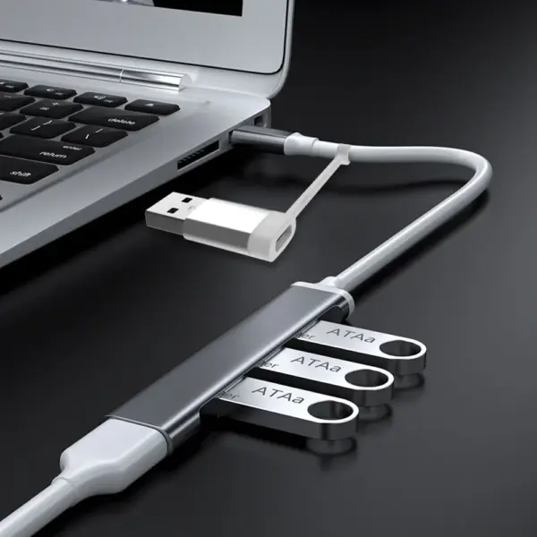 4-Port USB Type C Hub Adapter for Laptops - Image 3