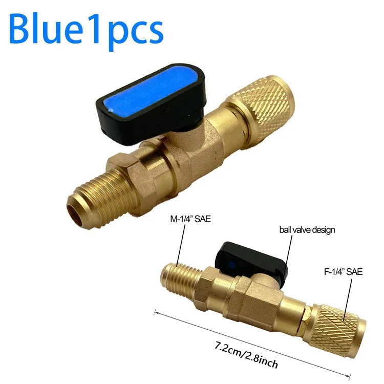 Refrigerant Ball Valve Adapter 1/4 inches SAE 9 Refrigerant Ball Valve Adapter 1/4 inches SAE - Image 9