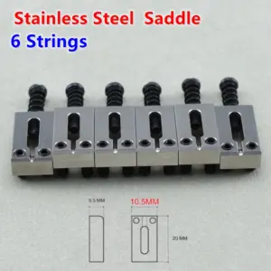 Electric Guitar Bridge Saddles Set 10.5MM/10.8MM 56 Sdbab63c2da164f5b84e40495608478236