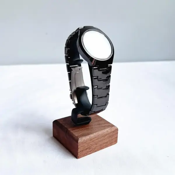 Elegant Wooden Watch Display Stand with Base - Image 8