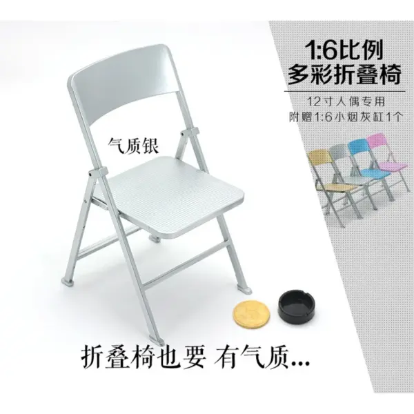 1/6 Scale Colorful Chair for Action Figures - Image 4