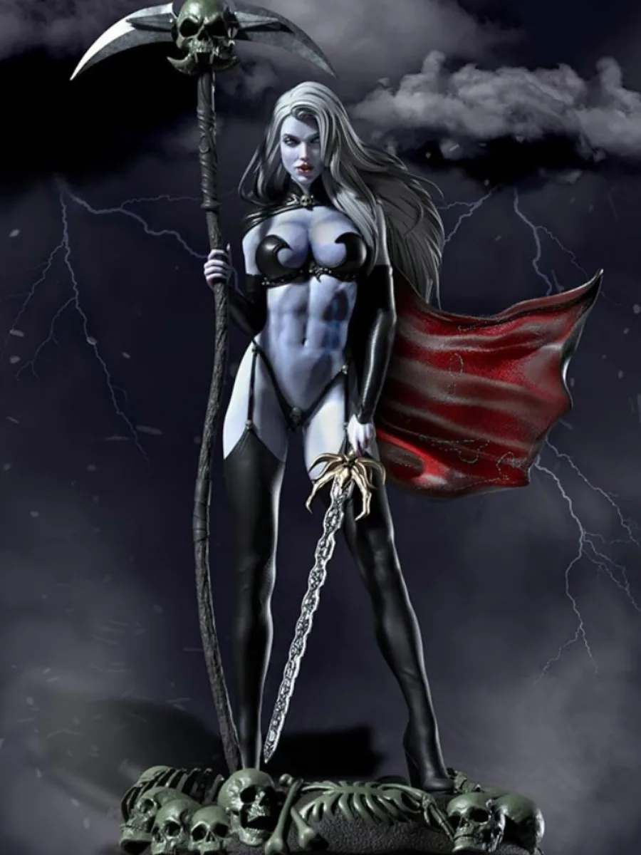 Lady Death 1/24 Resin Miniature Model Kit 2 Lady Death 1/24 Resin Miniature Model Kit - Image 2