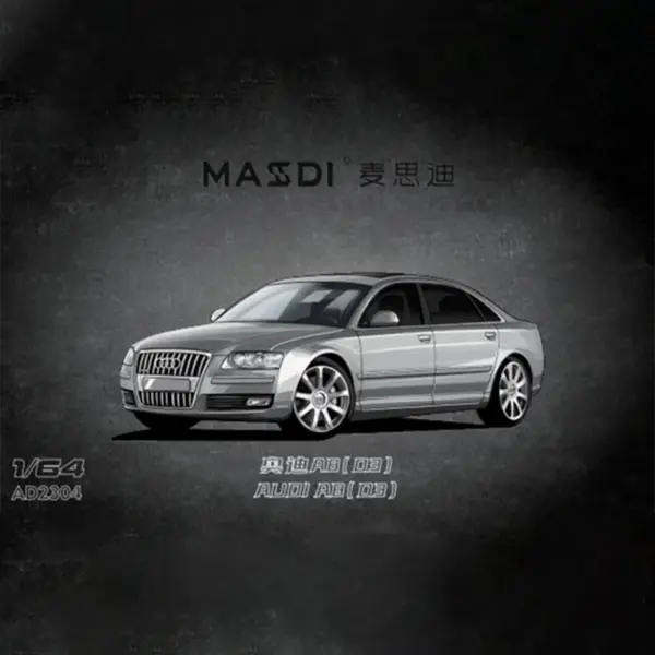 1/64 Scale Audi A8 D3/A8L D4 Diecast Model - Image 3