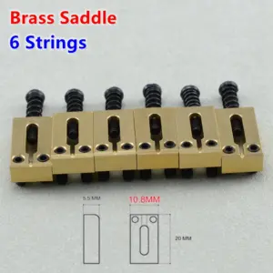 Electric Guitar Bridge Saddles Set 10.5MM/10.8MM 62 Sdd2af704b1ae4d43b2685c12cb08b753Y