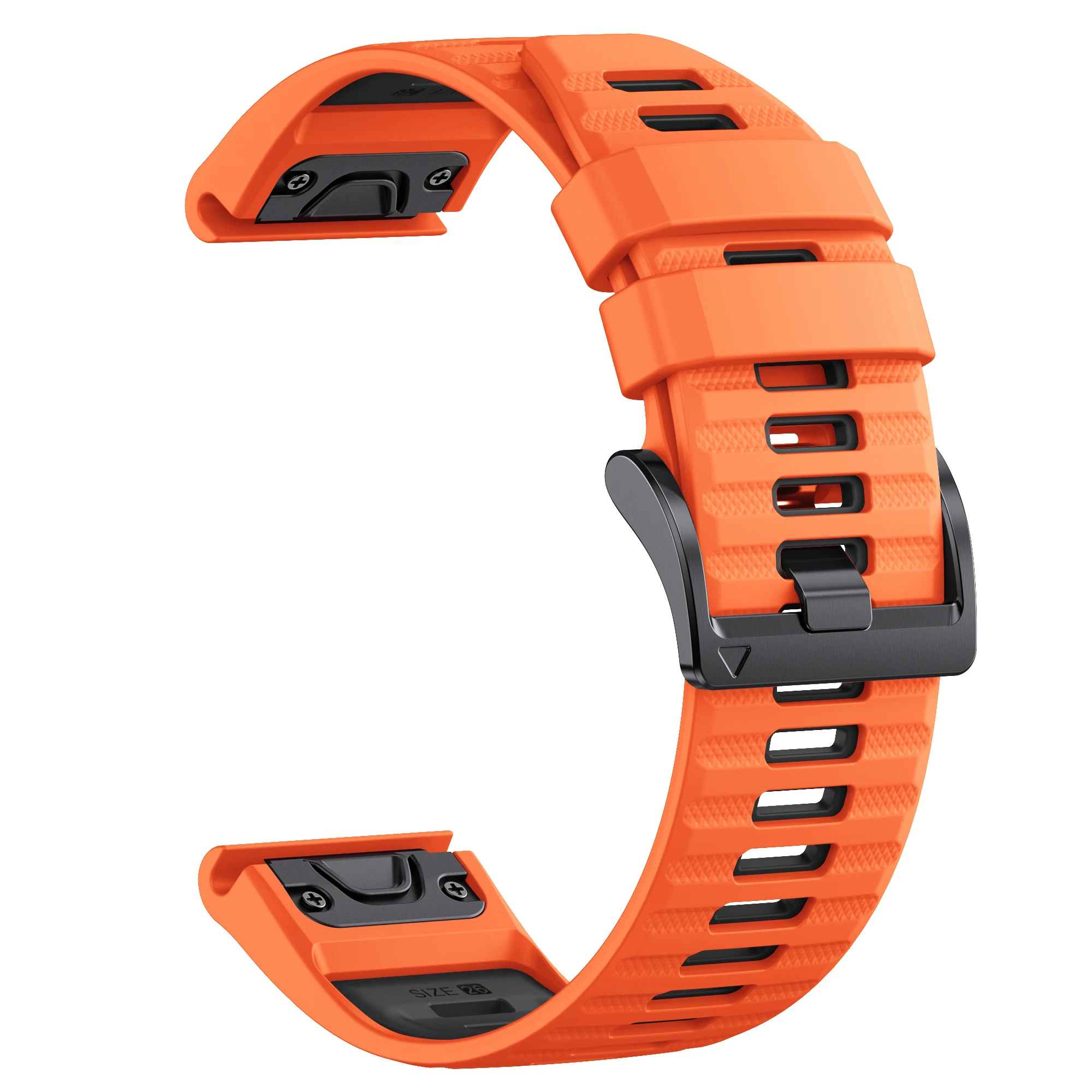 Garmin Fenix 6 7 8 Two-Tone Silicone Watch Band 9 Garmin Fenix 6 7 8 Two-Tone Silicone Watch Band - Image 9