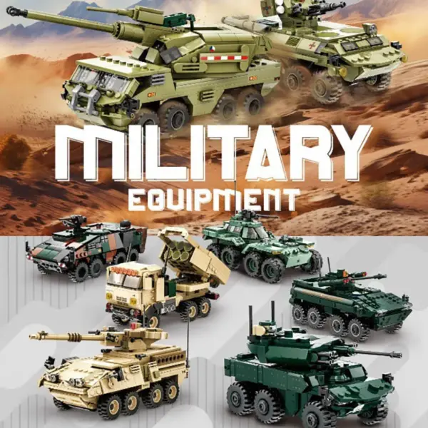 Military Armored Vehicle Building Blocks Set - Image 3