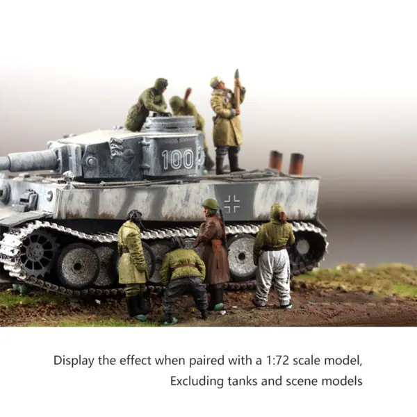 1/72 Soviet Winter Soldier Squad Resin Model Set - Image 2