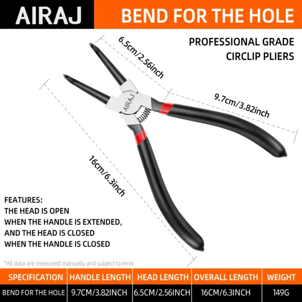 Multi-Functional Circlip Pliers for Spring Clamps - Image 9