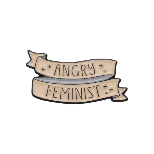 Feminist Enamel Pin Custom Girl Power Brooch - Image 10