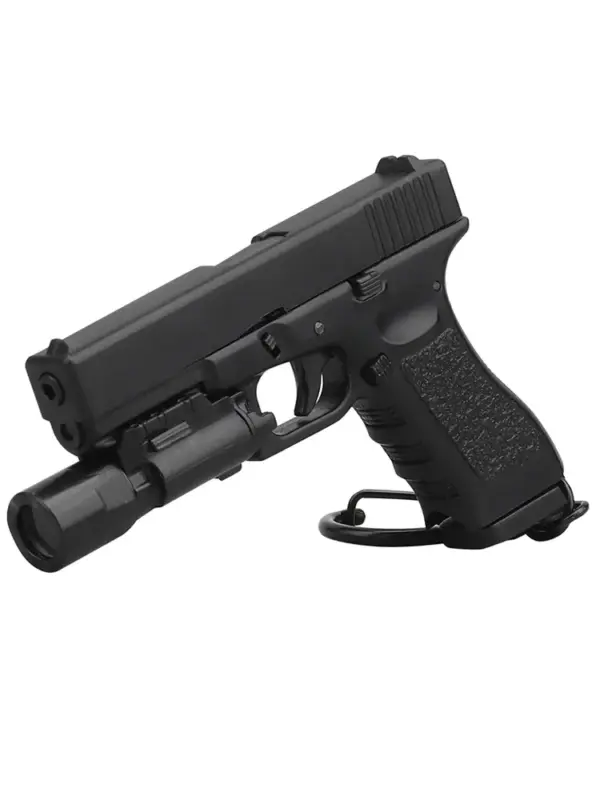 G17 Mini Pistol Shape Keychain with Flashlight - Image 7