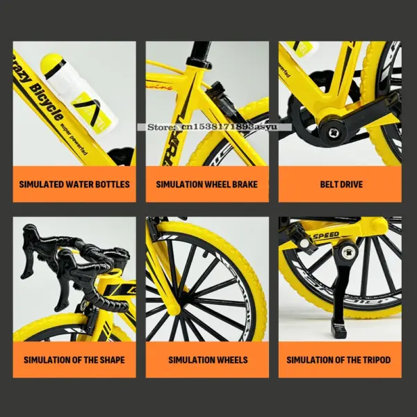 1:8 Alloy Bicycle Model with Parking Rack - Image 5