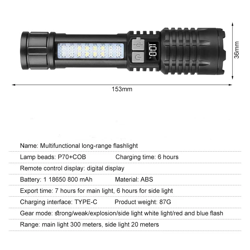 Rechargeable LED Hands-Free Flashlight SJ004-1 8 Rechargeable LED Hands-Free Flashlight SJ004-1 - Image 8