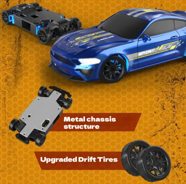 Hellcat 1:43 RC Drift Car with Remote - Image 6