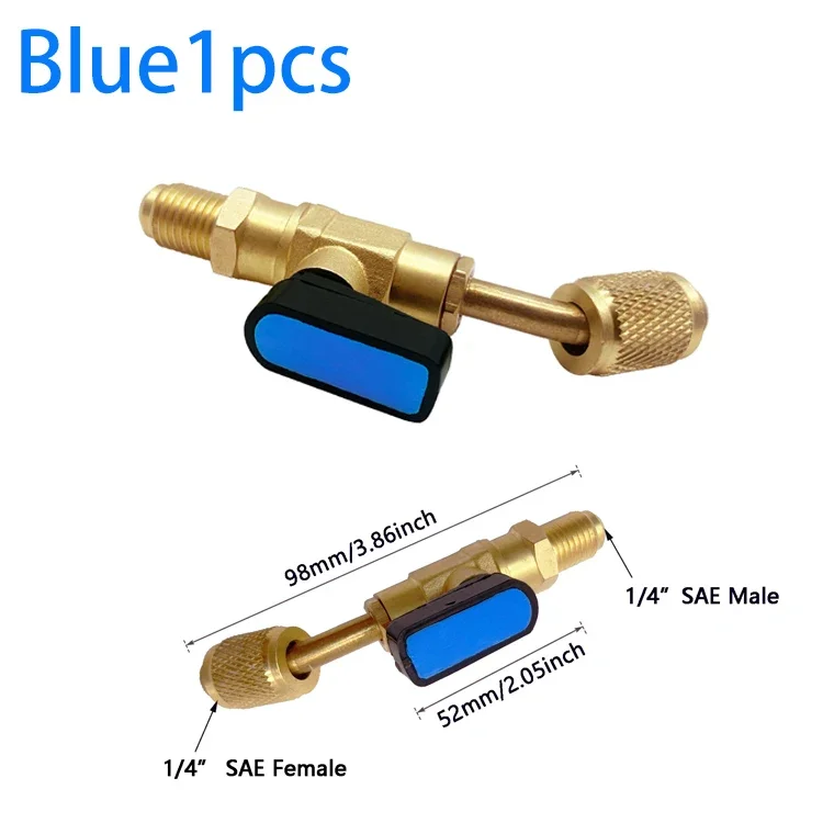 Refrigerant Ball Valve Adapter 1/4 inches SAE 17 Refrigerant Ball Valve Adapter 1/4 inches SAE - Image 17