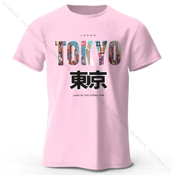 Tokyo Printed Cotton Casual T-Shirt for Men and Women - Image 14