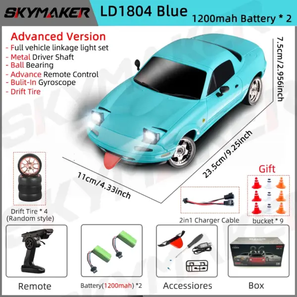 Skymaker LD1804 1/18 RC Drift Car RWD - Image 19